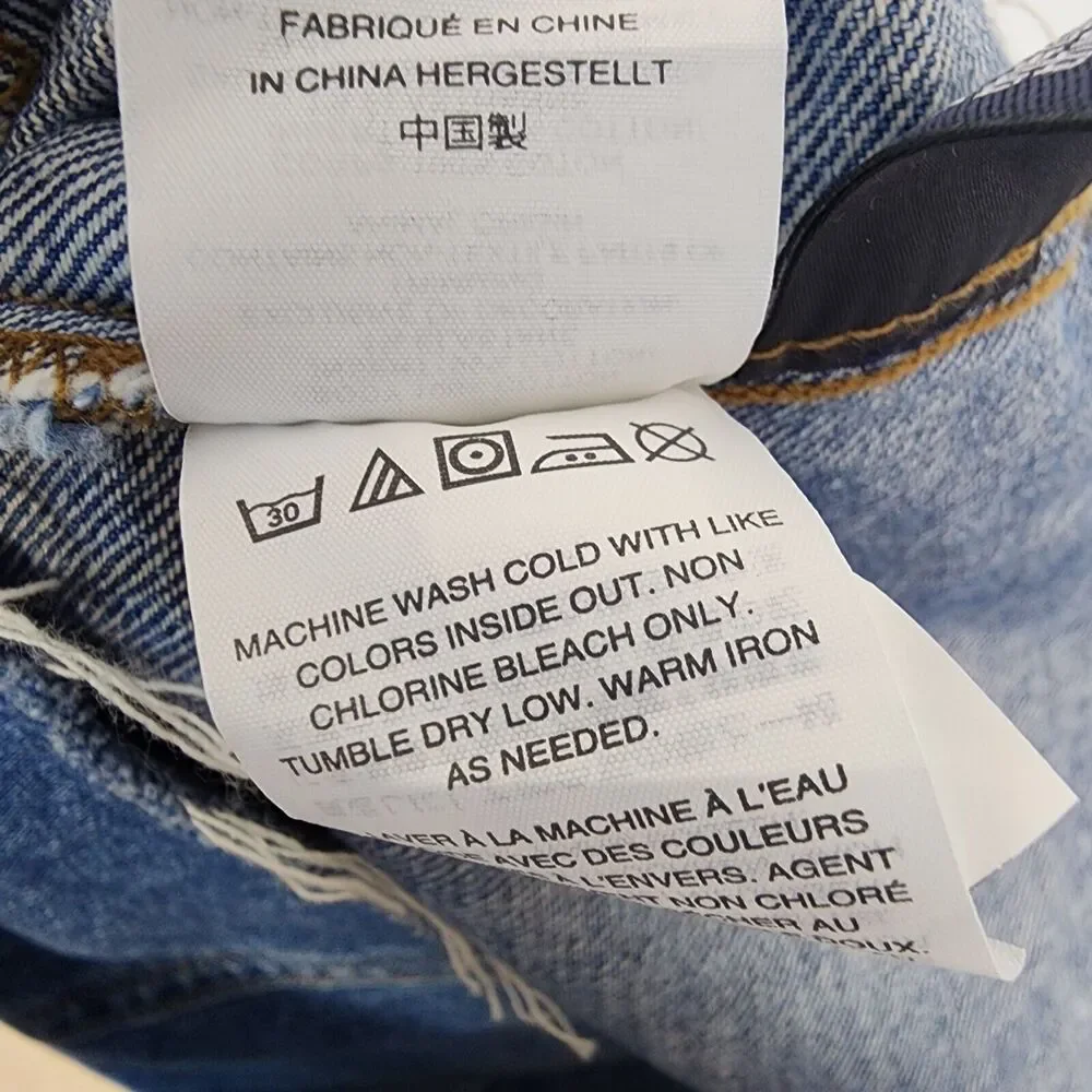 Madewell Patchwork Denim Mini Skirt Size 25
